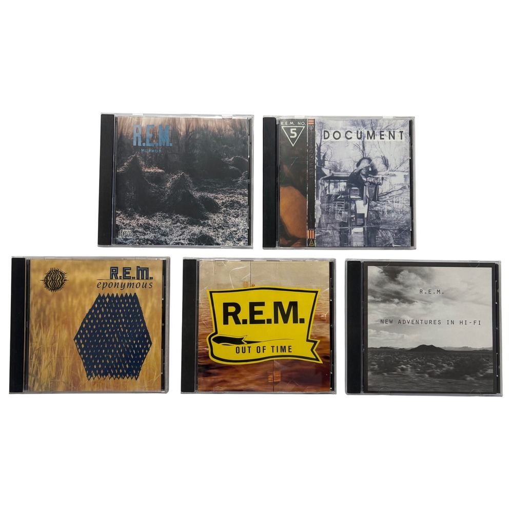 REM CD Lot of 5 Murmur Document Eponymous Out of Time New Adventures in Hi-Fi